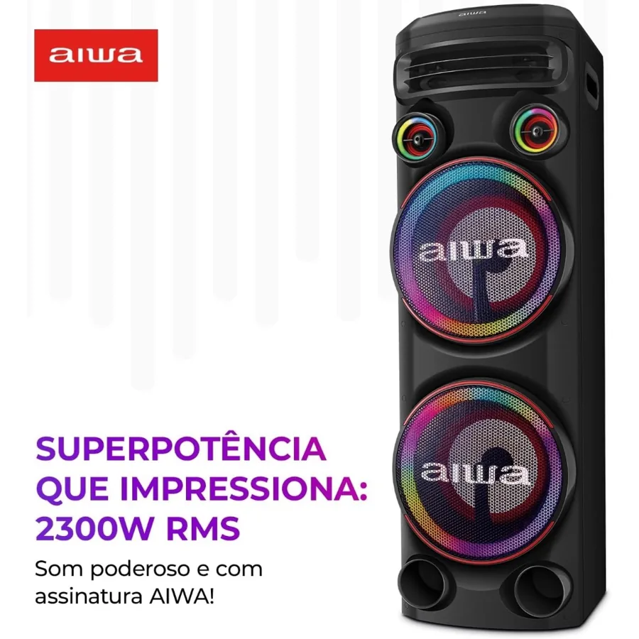 Caixa de Som Torre Bluetooth 2300W AWS-T2W-02 — foto 2